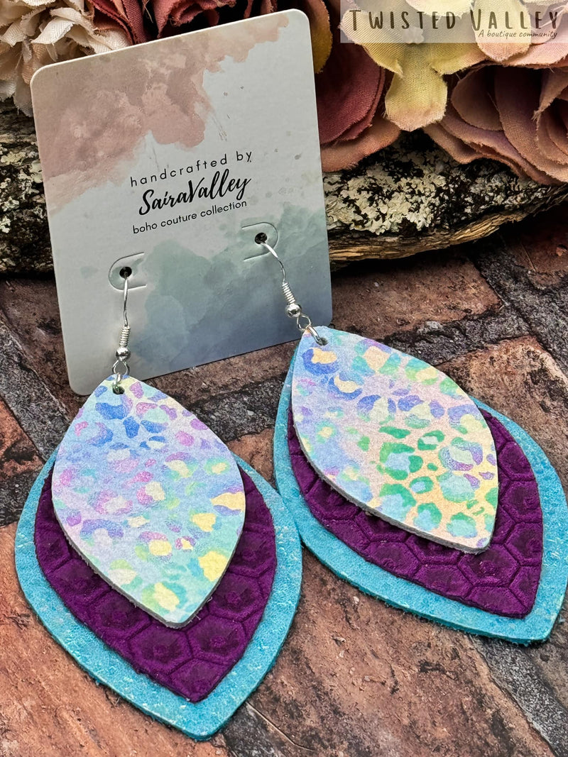 Wild Purple Passion Earrings